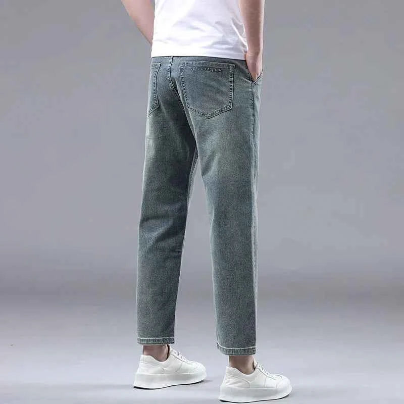 Men's Cropped Denim Jeans 6