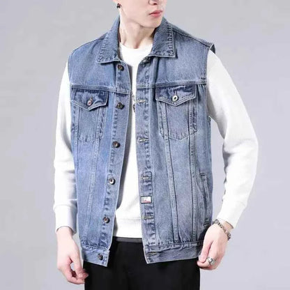 Men's Denim Vest - Stylish and Versatile Outerwear 2