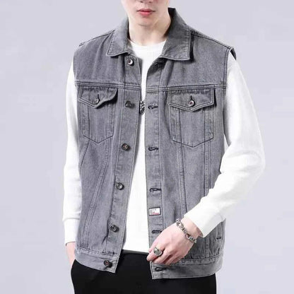 Men's Denim Vest - Stylish and Versatile Outerwear 3