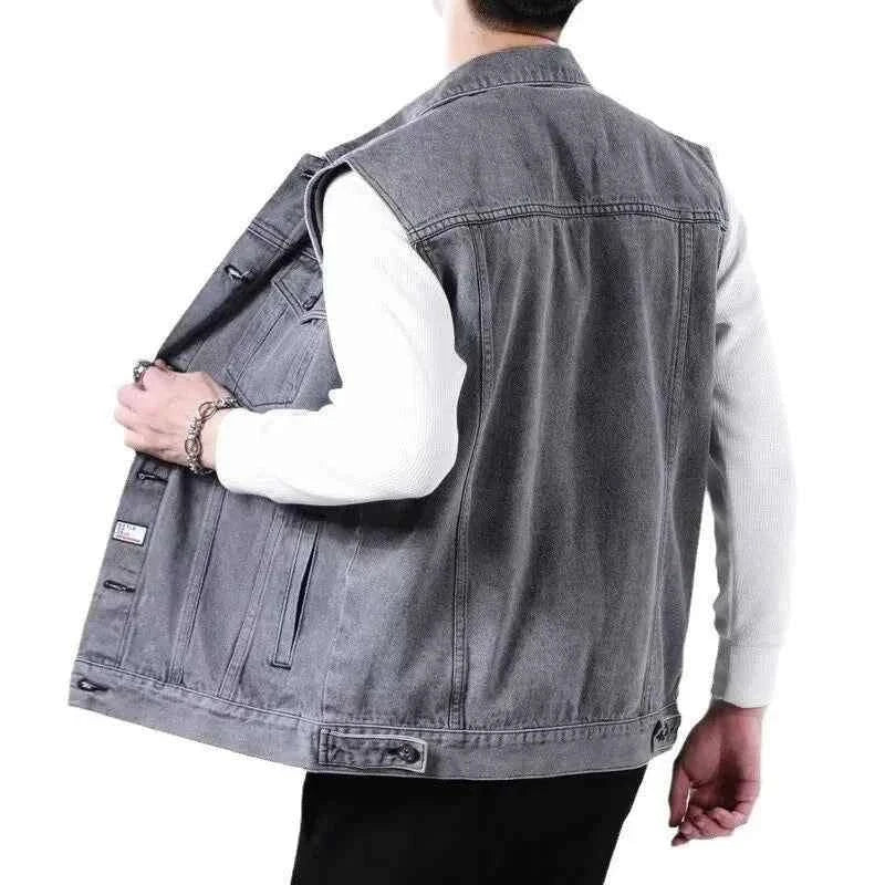 Men's Denim Vest - Stylish and Versatile Outerwear 5