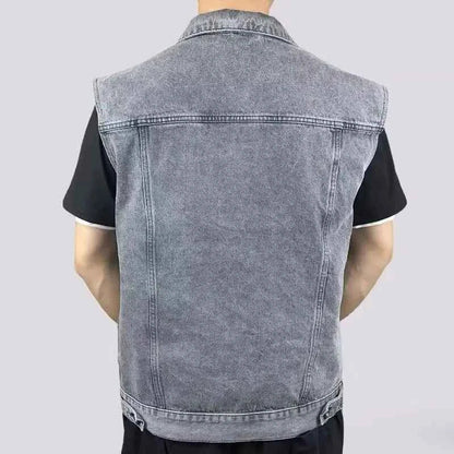 Men's Denim Vest - Stylish and Versatile Outerwear 6