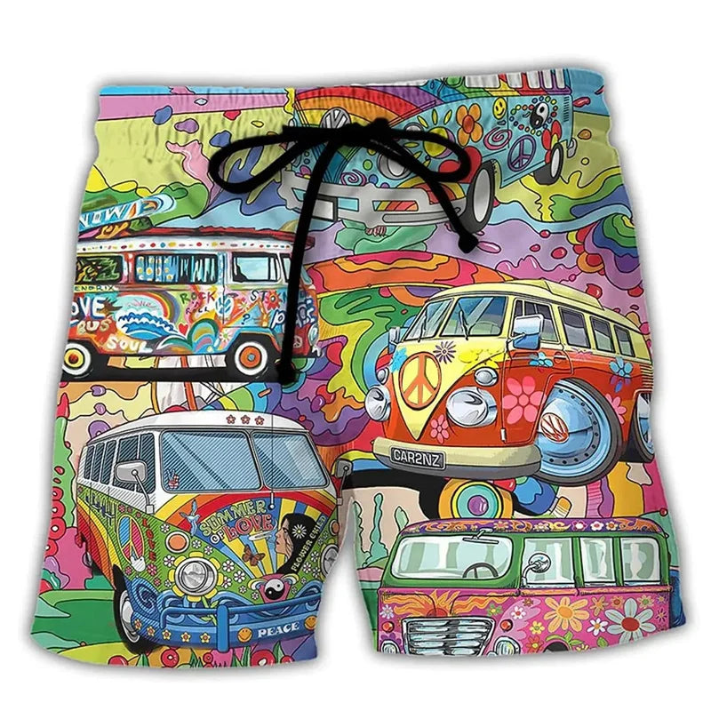 Men's Swim Shorts | Quick-Dry Bold Print