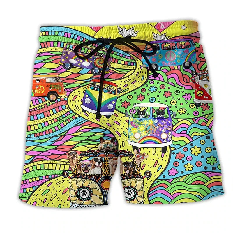Men's Swim Shorts | Quick-Dry Bold Print