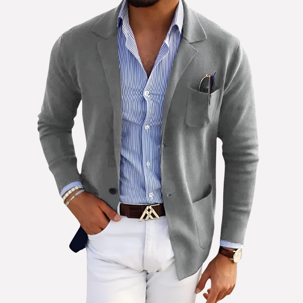Men’s Knit Blazer 4
