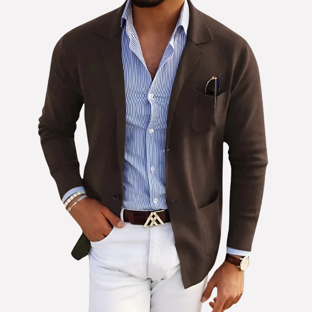 Men’s Knit Blazer 6