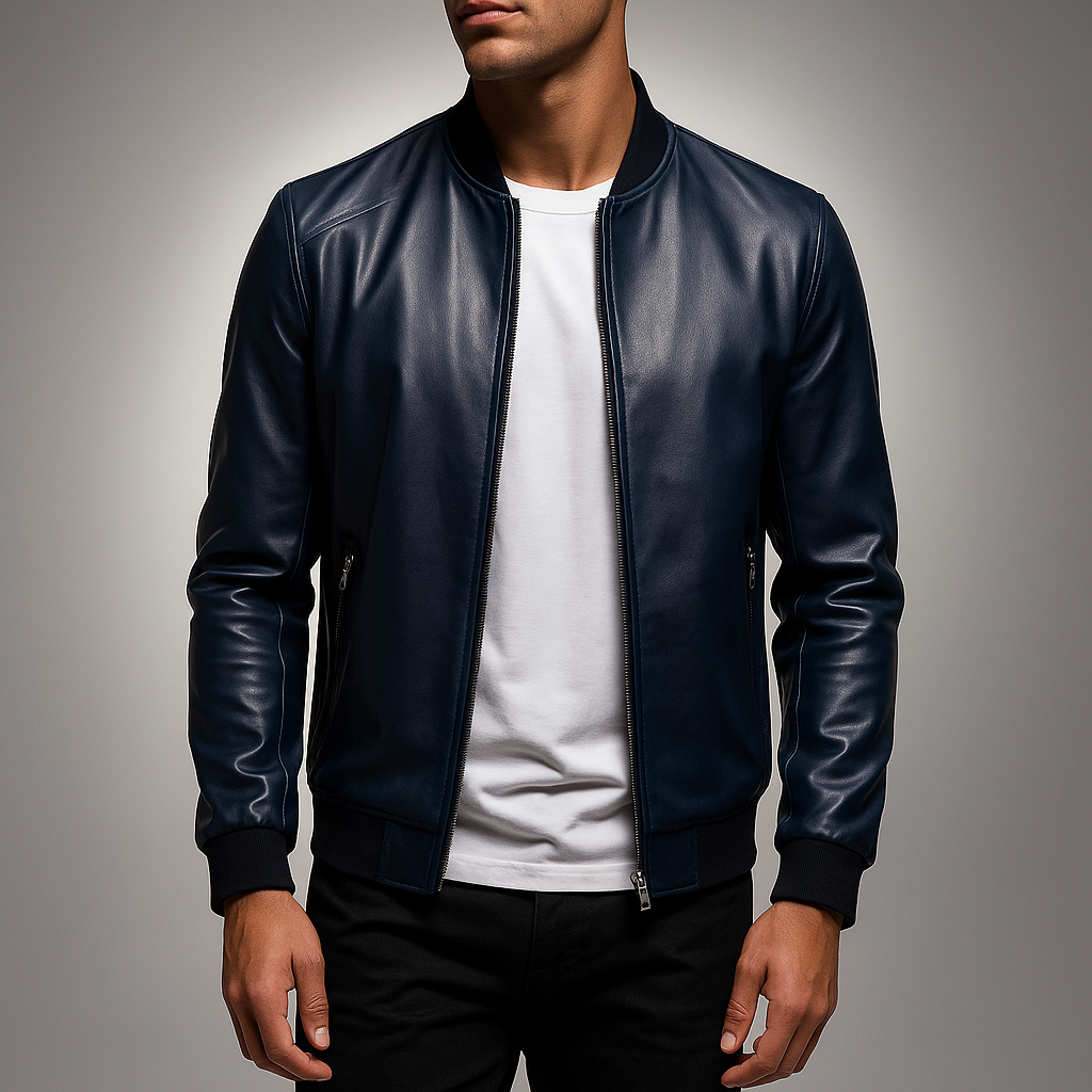 Men's Leather Coat - Stylish and Durable Outerwear 2