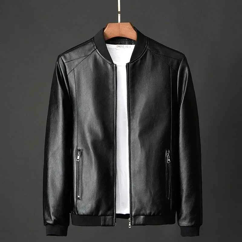 Men's Leather Coat - Stylish and Durable Outerwear 3