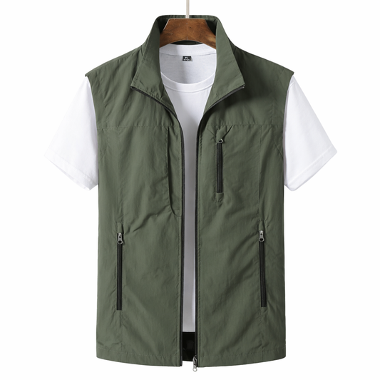 Men's Summer Vest | Lightweight & Multi-Pocket