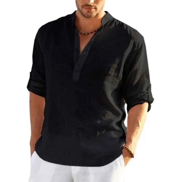 Men's Lightweight Summer Linen Shirt for Warm-Weather Sophistication 6