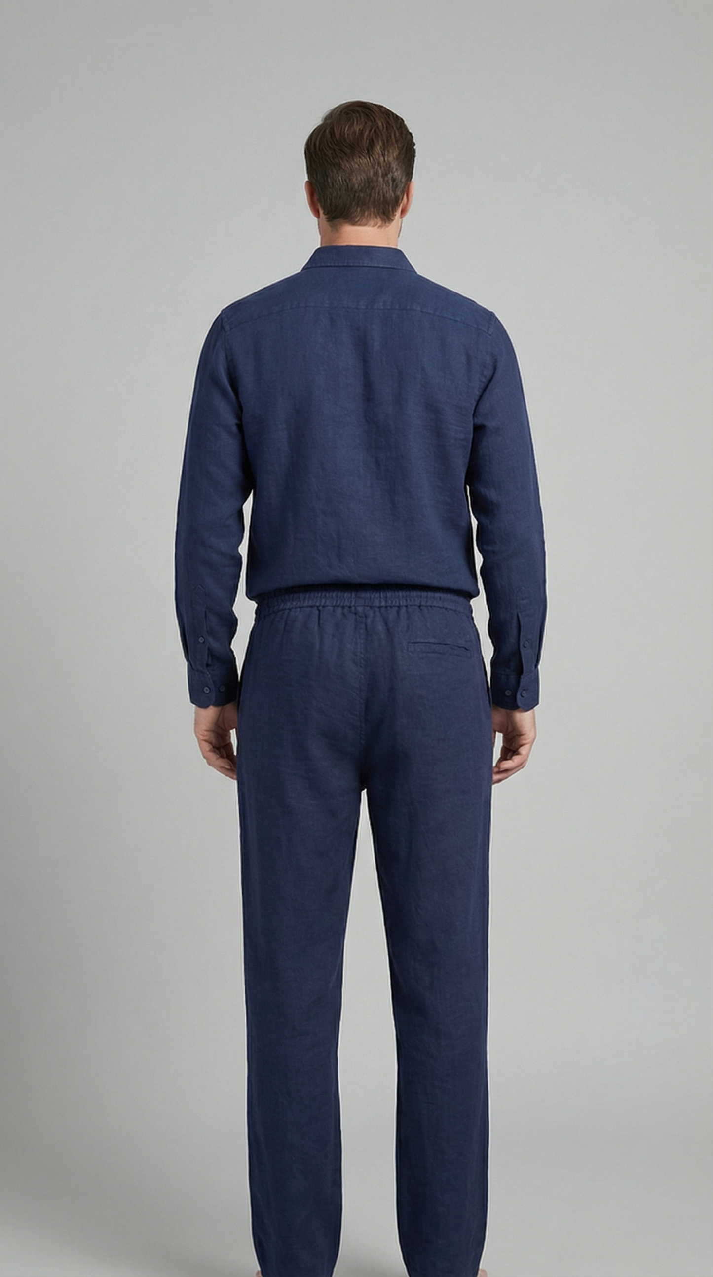 Men’s Linen Co-Ord Set Relaxed Shirt Trousers Outfit 8
