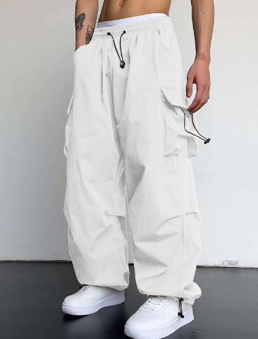 Men's Loose Fit Wide Leg Cargo Pants 3