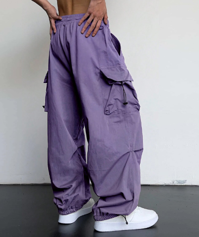 Men's Loose Fit Wide Leg Cargo Pants 5