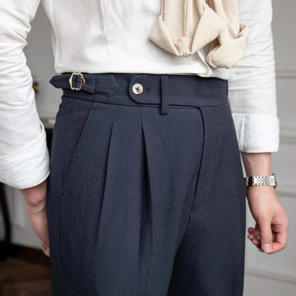 Men’s Modern Business Trousers – Clean Look with Relaxed Fit 0