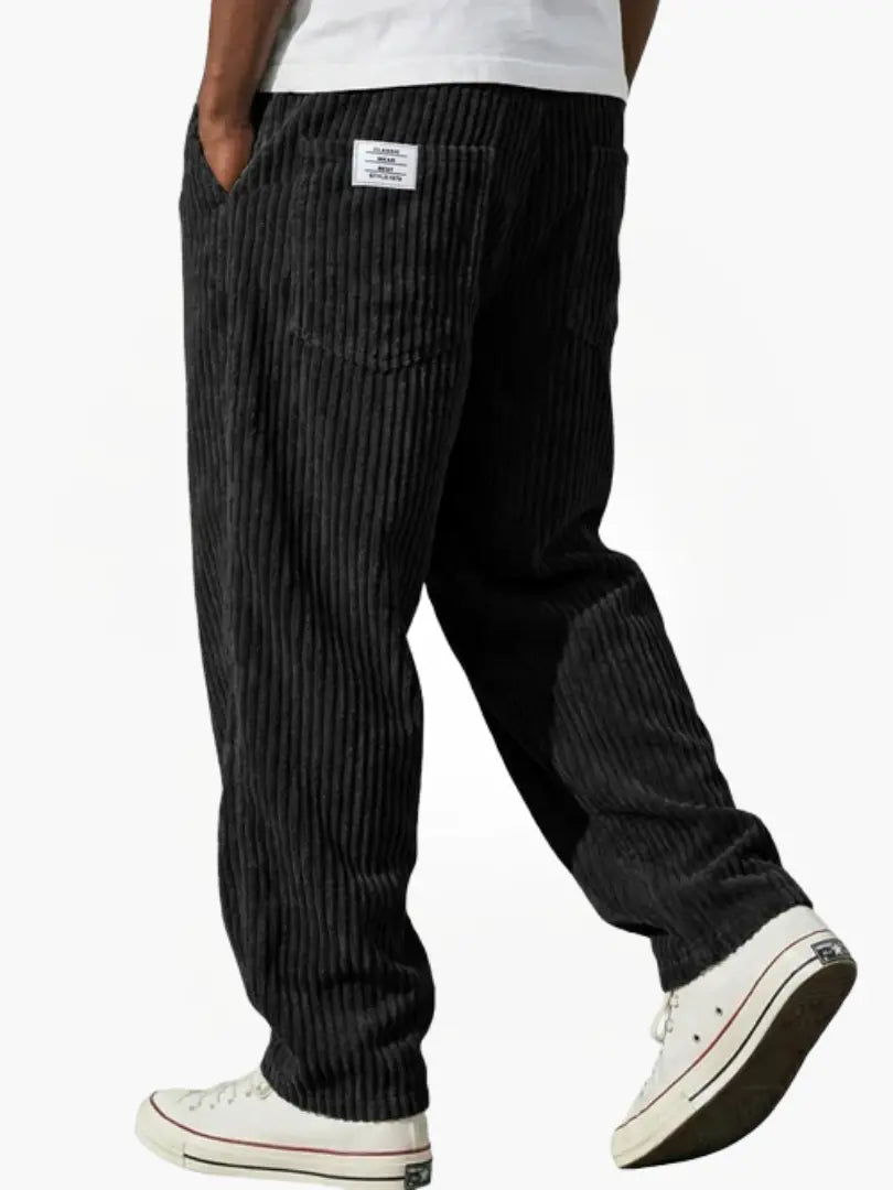 Men’s Relaxed Corduroy Trousers Drawstring Everyday Fit 6