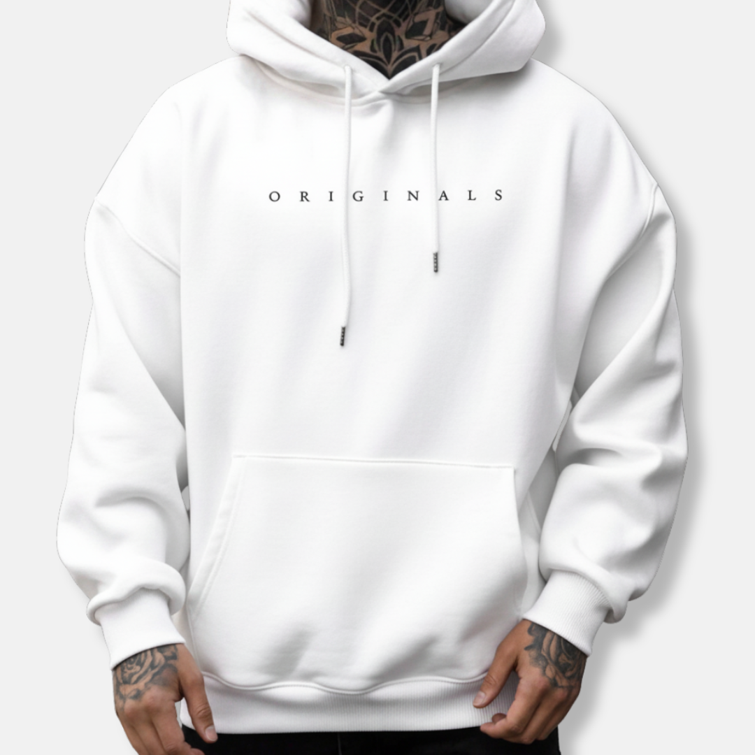 Men’s Relaxed Fit Cotton Blend Hoodie – Kangaroo Pocket Streetwear Pullover 0