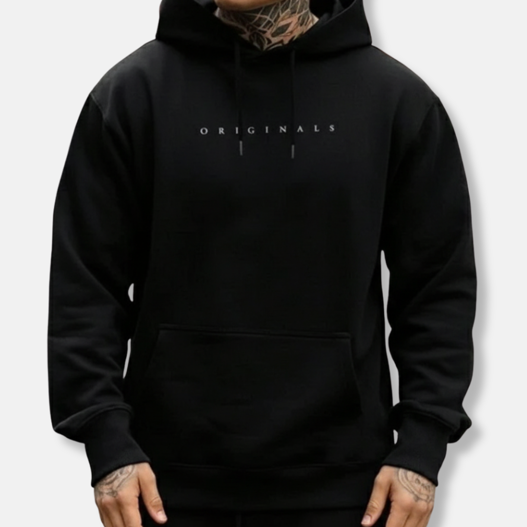 Men’s Relaxed Fit Cotton Blend Hoodie – Kangaroo Pocket Streetwear Pullover 1