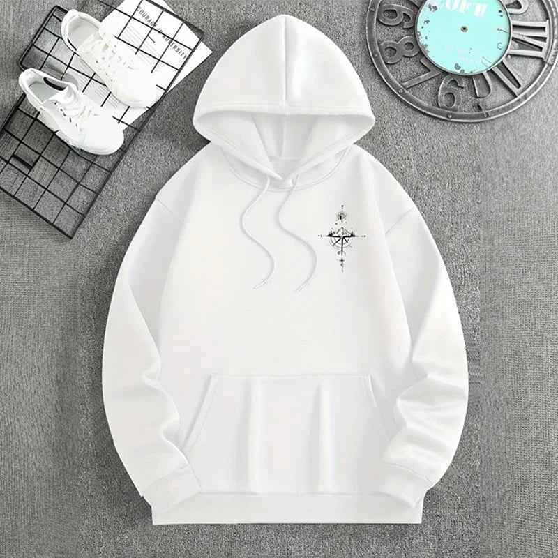 Men's Retro Compass Graphic Hoodie 3