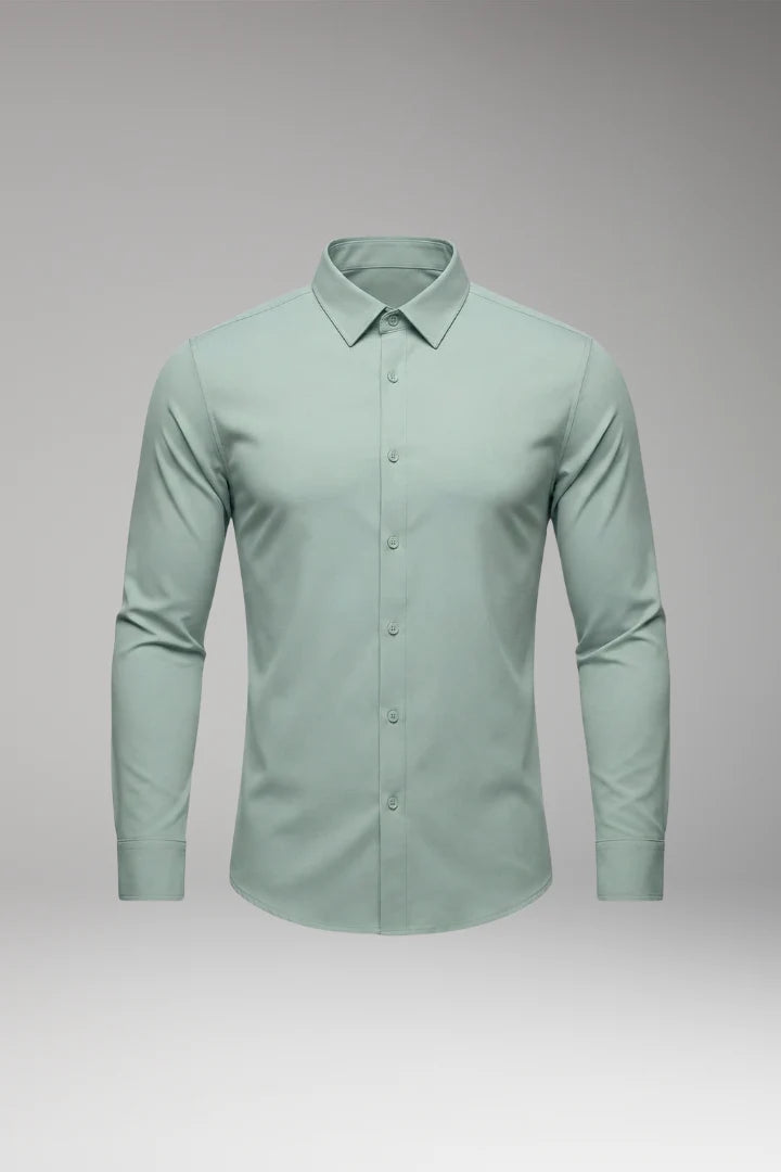 Men's Shirt with Button Placket and Slim Fit 1