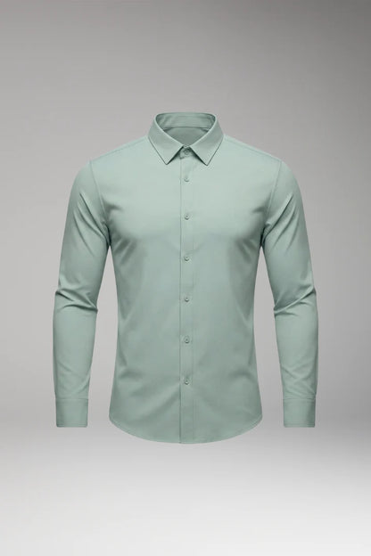 Men's Shirt with Button Placket and Slim Fit 1