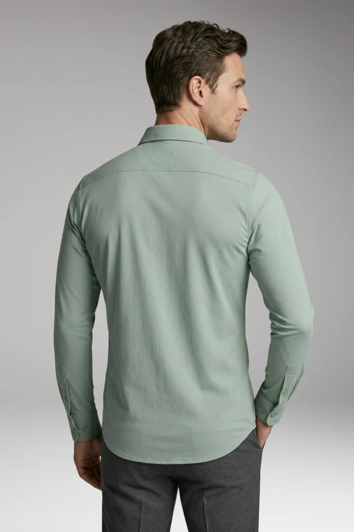 Men's Shirt with Button Placket and Slim Fit 3