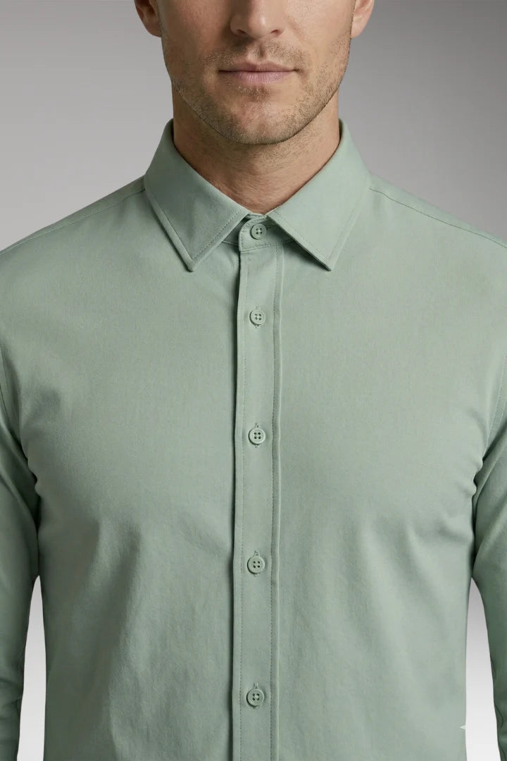 Men's Shirt with Button Placket and Slim Fit 6