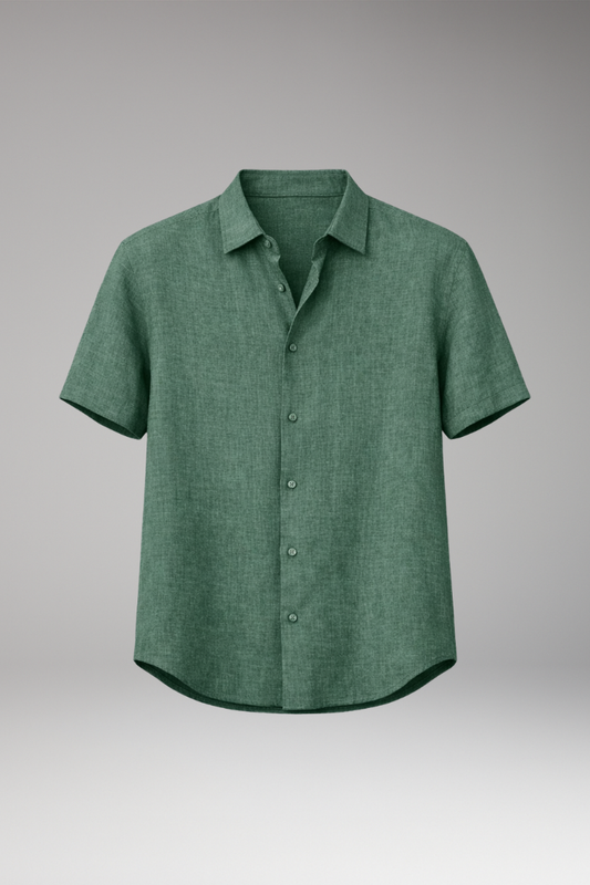 Men's Shirt with Classic Collar and Button Placket 1