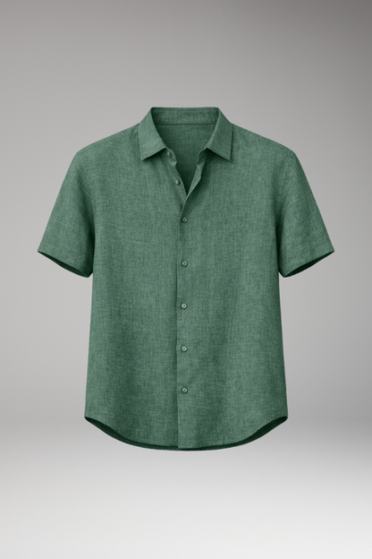 Men's Shirt with Classic Collar and Button Placket 1