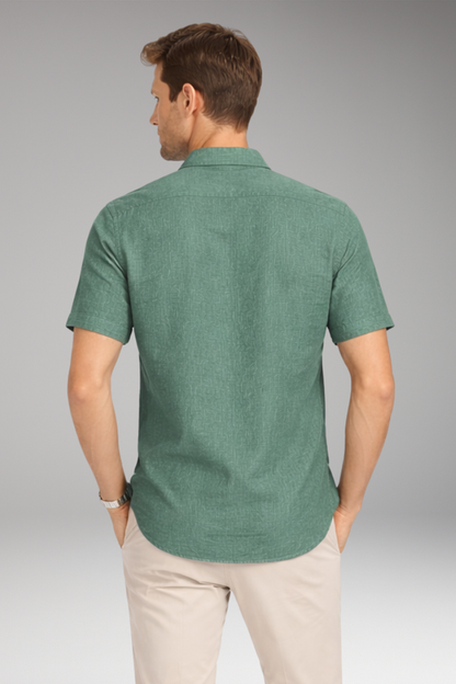 Men's Shirt with Classic Collar and Button Placket 3