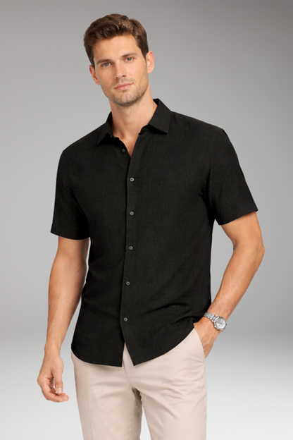 Men's Shirt with Classic Collar and Button Placket 5