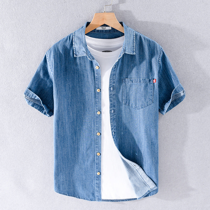 Men's Denim Polo | Breathable Summer Comfort