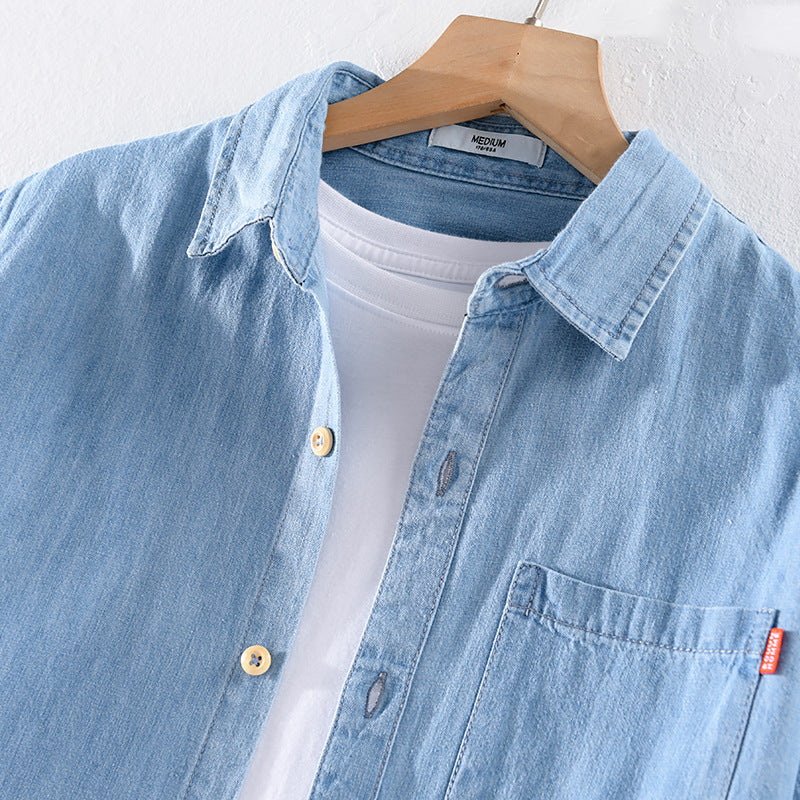 Men's Denim Polo | Breathable Summer Comfort