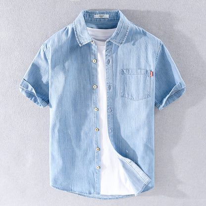 Men's Denim Polo | Breathable Summer Comfort