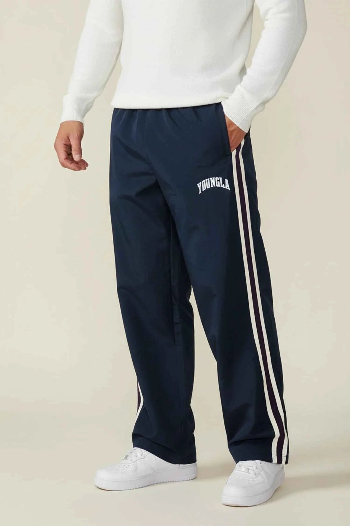 Men's Side Stripe Track Pants 4