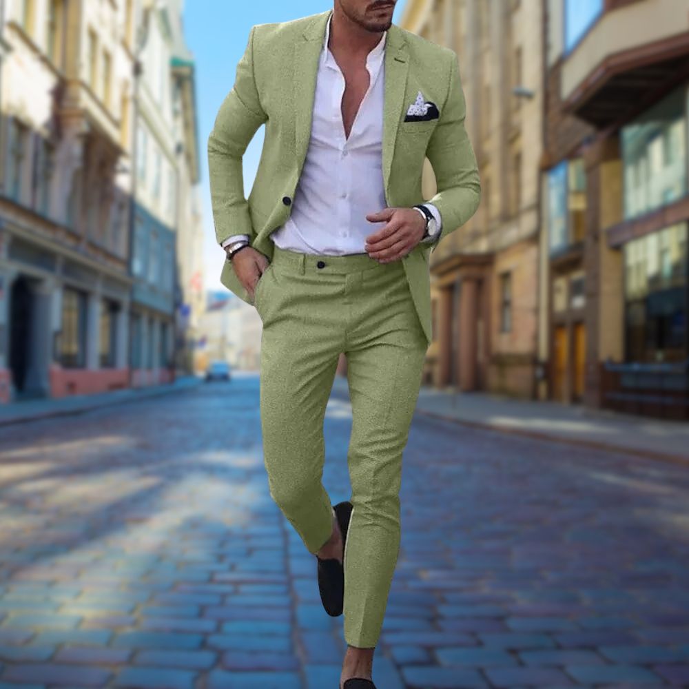 Men’s Slim Fit Suit – Stylish Comfortable Tailored Formalwear for Everyday Occasions 4
