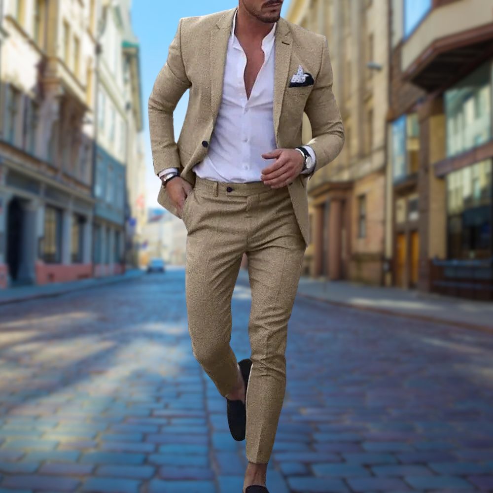 Men’s Slim Fit Suit – Stylish Comfortable Tailored Formalwear for Everyday Occasions 5