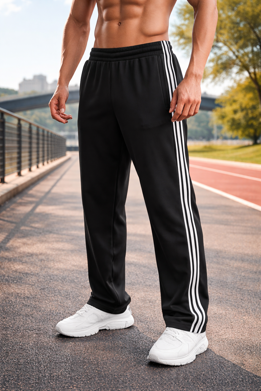 Men’s Sports Trousers with Drawstring – Lightweight, Breathable & Ideal for Training and Everyday Wear 1