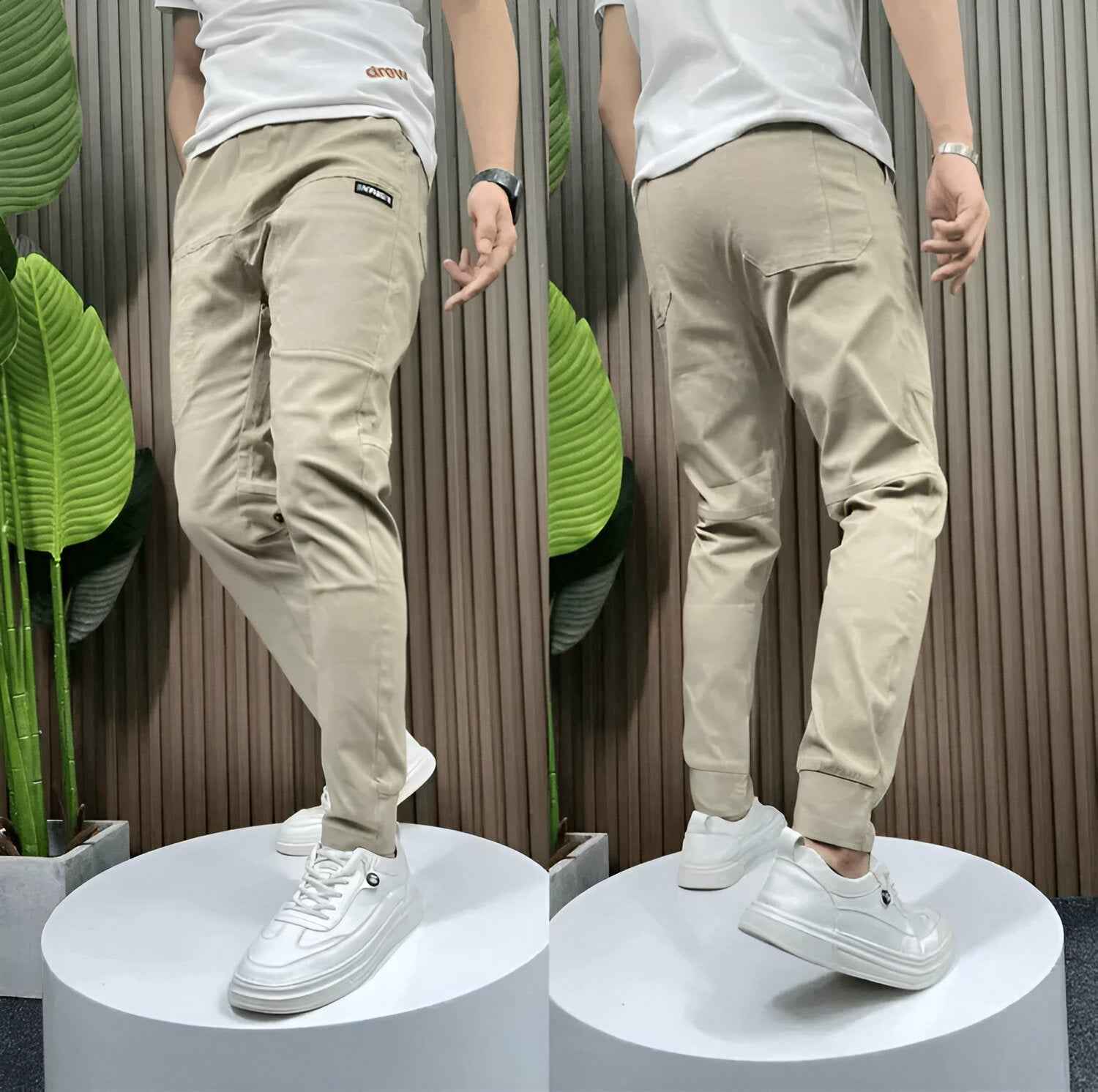 Men’s Stretch Cargo Pants – Comfortable Versatile Fit 1
