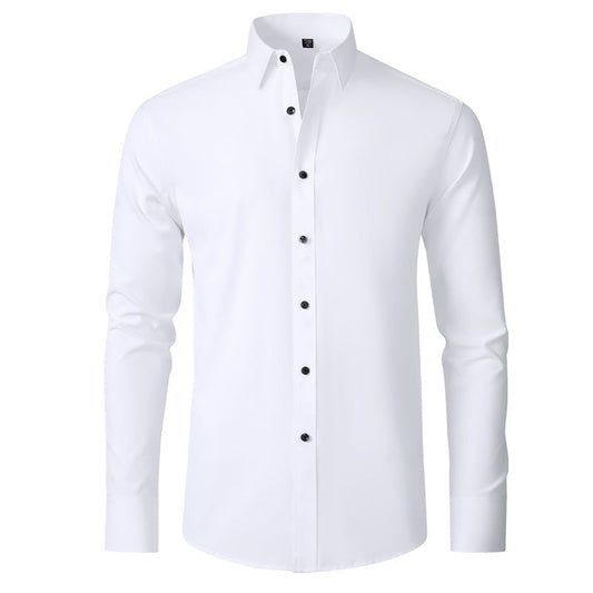 Men’s Stretch Dress Shirt Wrinkle Resistant Slim Fit Shirt 0