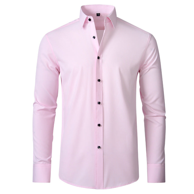 Men’s Stretch Dress Shirt Wrinkle Resistant Slim Fit Shirt 5