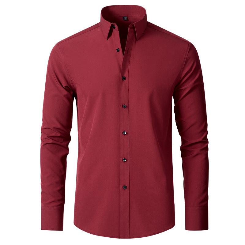 Men’s Stretch Dress Shirt Wrinkle Resistant Slim Fit Shirt 7