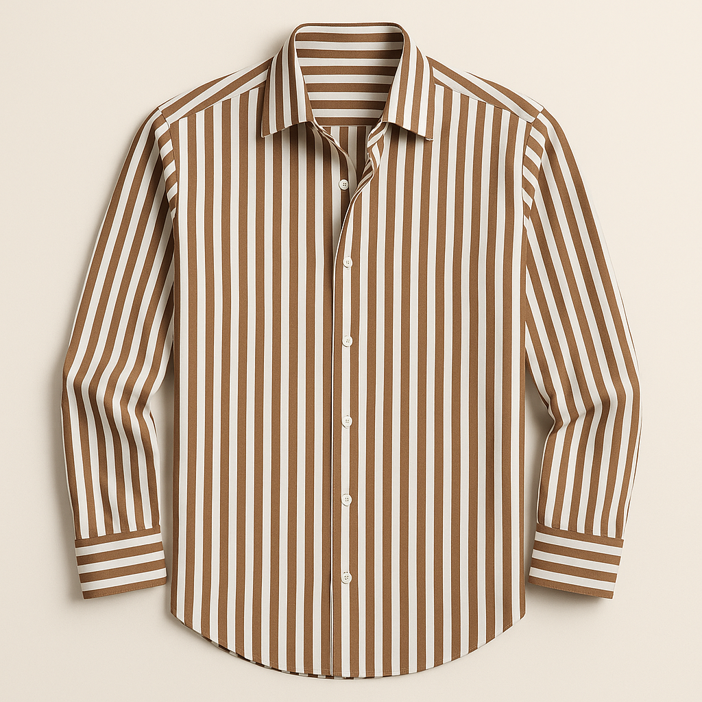 Men's Striped Dress Shirt - Brunello Style 4