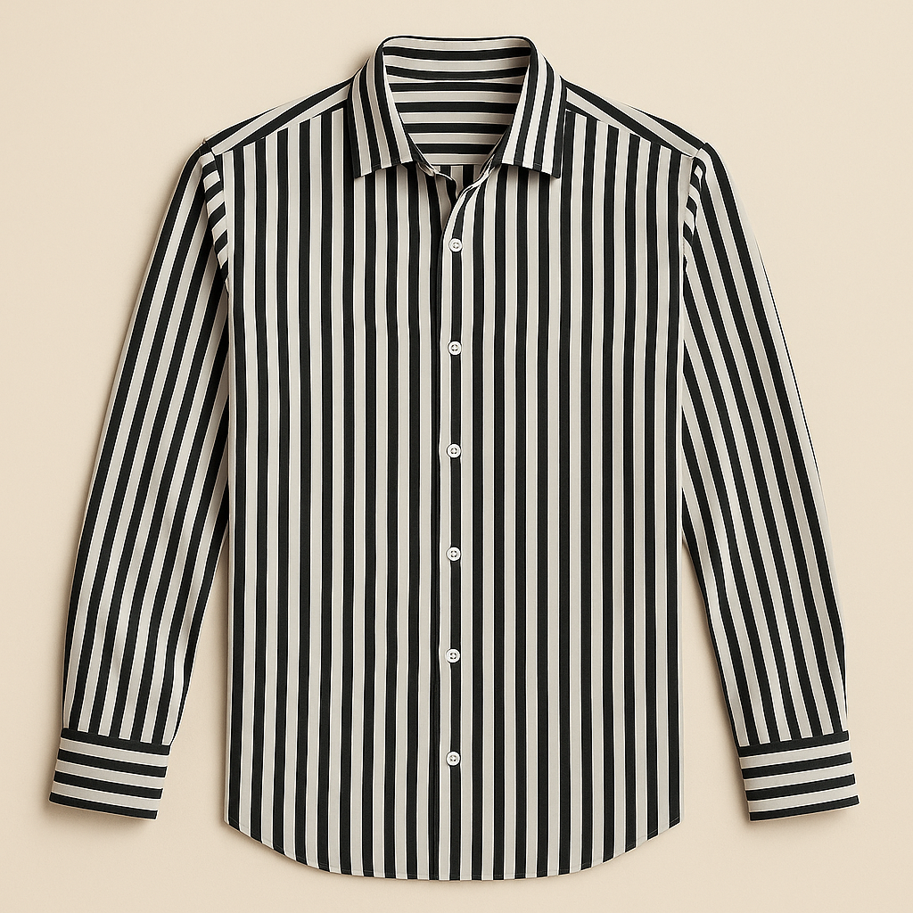 Men's Striped Dress Shirt - Brunello Style 5