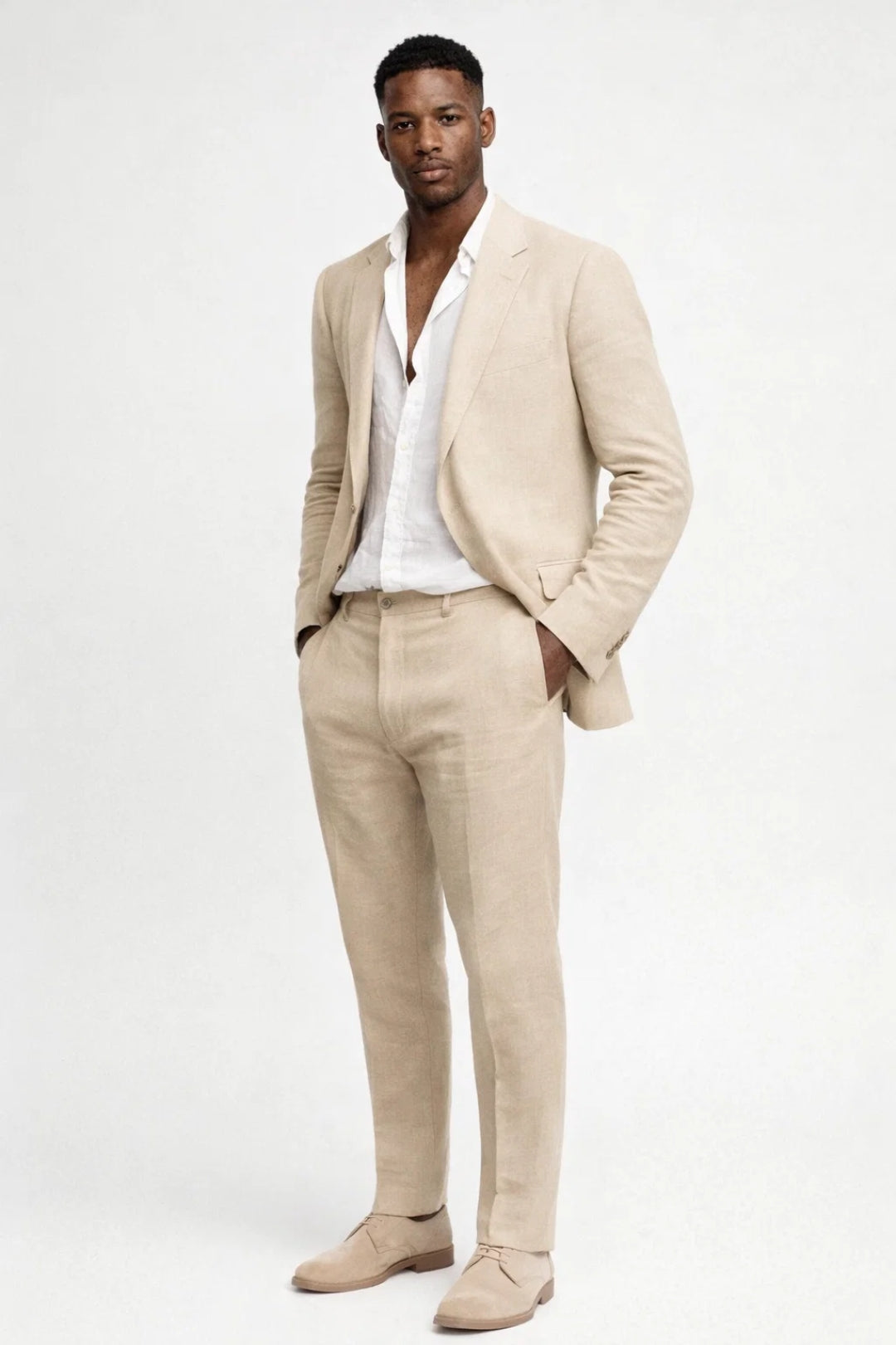 Men’s Tailored Two-Piece Blazer and Trouser Smart Suit 2