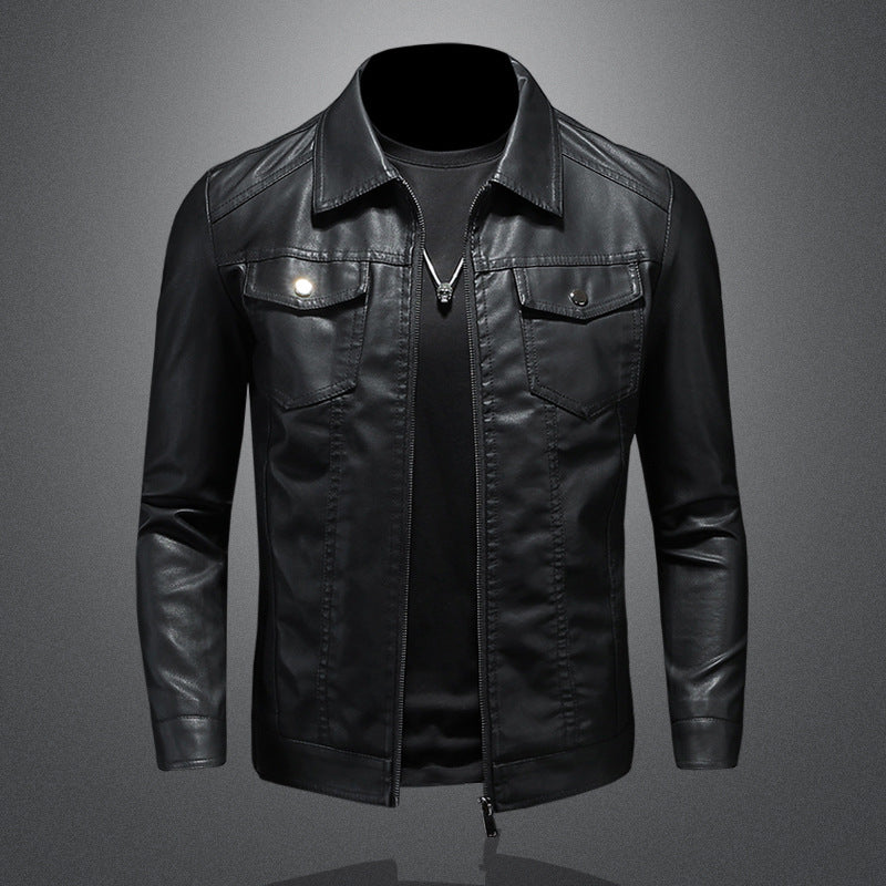 Men’s Vintage Leather Jacket – Durable Comfortable Stylish Classic Everyday Outerwear Fit 0