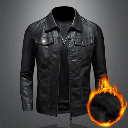 Men’s Vintage Leather Jacket – Durable Comfortable Stylish Classic Everyday Outerwear Fit 1