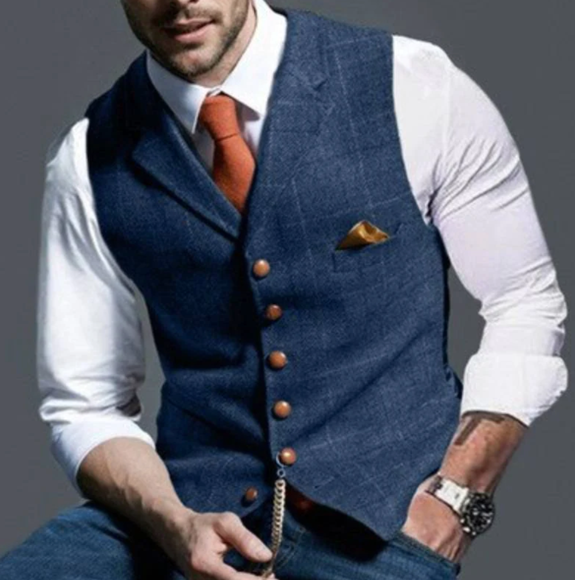 Men’s Vintage Vest – Classic Style with Modern Edge 0