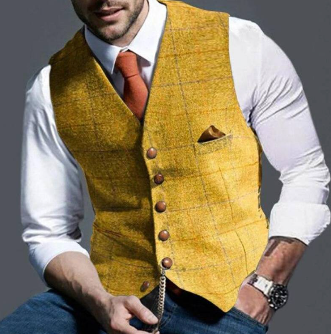 Men’s Vintage Vest – Classic Style with Modern Edge 1