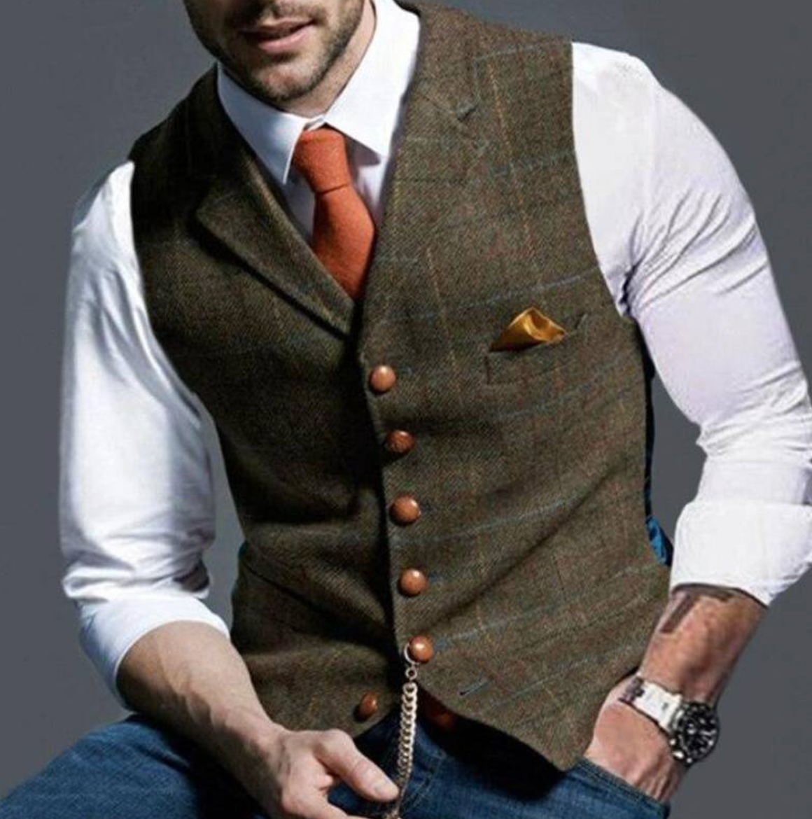 Men’s Vintage Vest – Classic Style with Modern Edge 4
