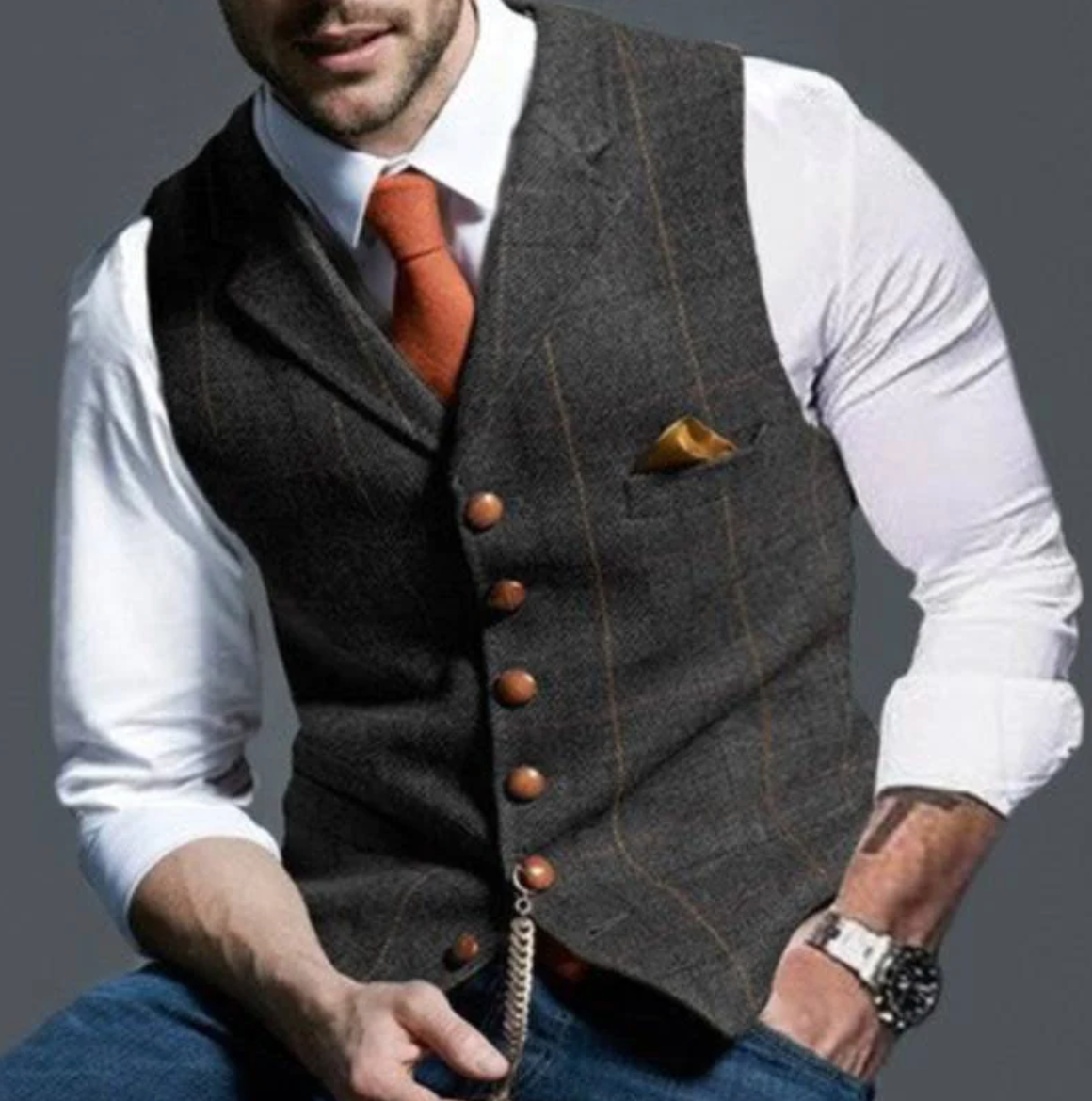 Men’s Vintage Vest – Classic Style with Modern Edge 5
