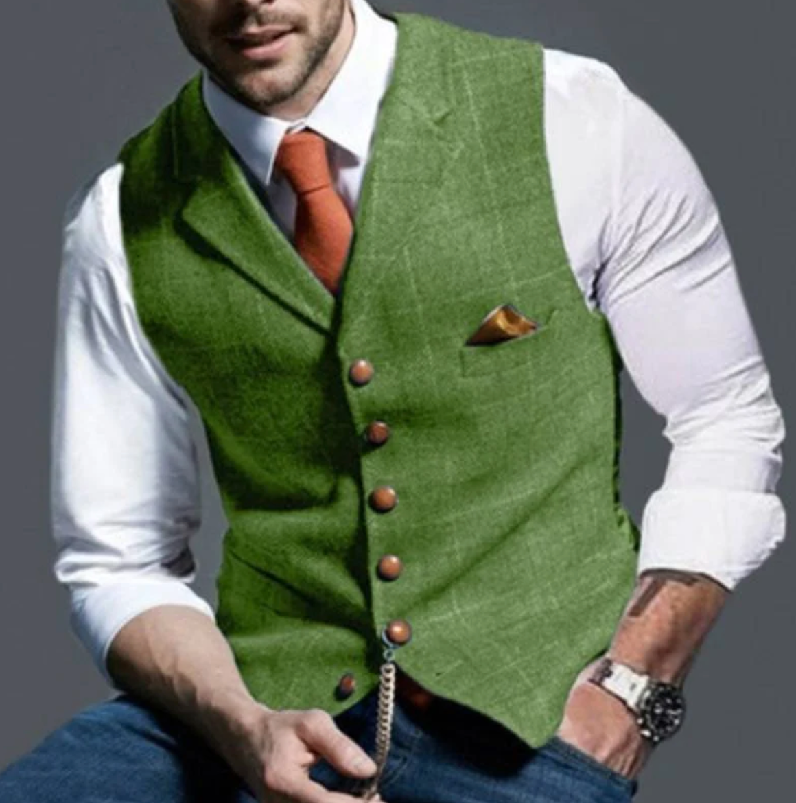 Men’s Vintage Vest – Classic Style with Modern Edge 7